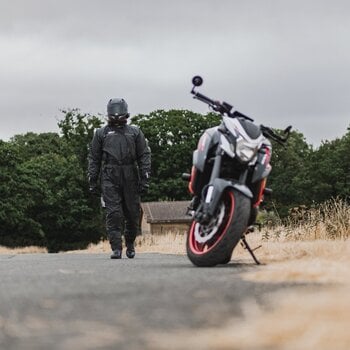 Fato de chuva para motociclismo Oxford Rainseal Oversuit Black 3XL - 18