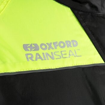 Motorcycle Rain Suit Oxford Rainseal Oversuit Black/Fluo 2XL - 4