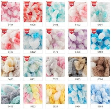 Fios para tricotar Alize Puffy Color 6527 - 3