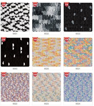 Fios para tricotar Alize Puffy Color 6532 - 5