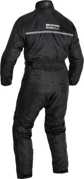 Motorcycle Rain Suit Oxford Rainseal Oversuit Black L - 2