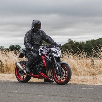 Motorcycle Rain Suit Oxford Rainseal Oversuit Black L - 19