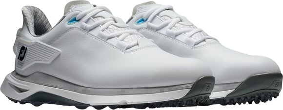 Calçado de golfe para homem Footjoy PRO SLX Mens Golf Shoes White/White/Grey 40,5 - 5