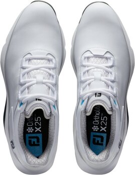 Calçado de golfe para homem Footjoy PRO SLX Mens Golf Shoes White/White/Grey 40,5 - 7