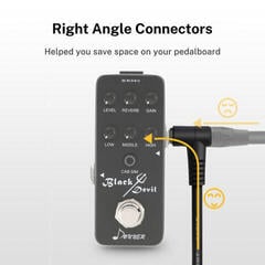 Patch kabel Donner EC1048 15cm Guitar Patch Cable Black 6-Pack 15,25 cm Kotni - Kotni Patch kabel - 1