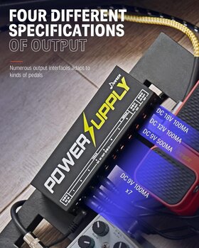 Strömförsörjningsadapter Donner EC812 DP-1 10 Isolated Output Guitar Effect Pedals Power Supply - 2