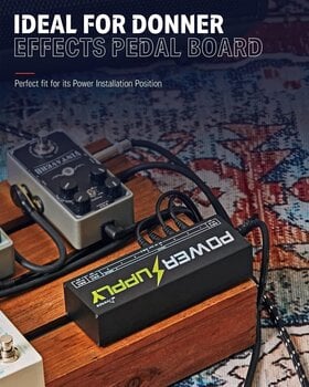Napájecí adaptér Donner EC812 DP-1 10 Isolated Output Guitar Effect Pedals Power Supply - 4
