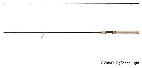 Pike Rod Delphin CORX Spin Light 1,85 m 2 - 7 g 2 parts - 4
