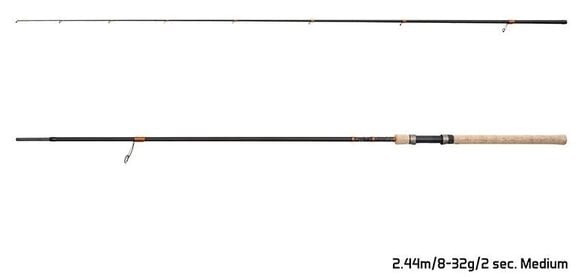 Caña de pescar Delphin CORX Spin Medium 2,44 m 8 - 32 g 2 partes Caña de pescar - 7