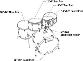 Set de tobe acustice Tama CL52KR-TPB Transparent Black Burst Set de tobe acustice - 4
