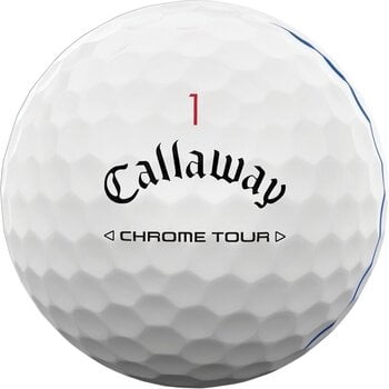 Golf Balls Callaway Chrome Tour White Golf Balls Triple Track 3 Pack - 3