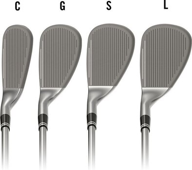 Golfschläger - Wedge Cleveland Smart Sole Full Face Tour Satin Wedge RH 50 G Steel - 7