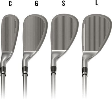 Golfschläger - Wedge Cleveland Smart Sole Full Face Tour Satin Wedge RH 58 S Steel - 7