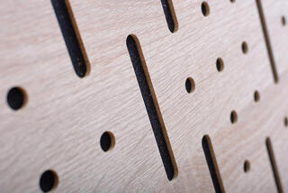 Chłonny panel z drewna Mega Acoustic FiberPro 60 Binary Bean Natural Chłonny panel z drewna - 1