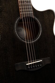 Jumbo akoestische gitaar Henry's HEGADBK Daily - Gad1 Black - 5