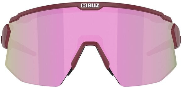 Óculos de ciclismo Bliz Breeze Small 52212-44 Matt Burgundy/Brown w Rose Multi plus Spare lens Pink Óculos de ciclismo - 2