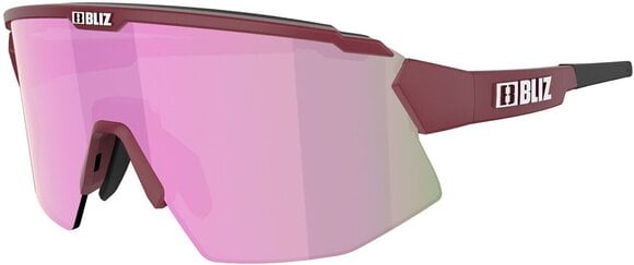 Cycling Glasses Bliz Breeze Small 52212-44 Matt Burgundy/Brown w Rose Multi plus Spare lens Pink Cycling Glasses - 3