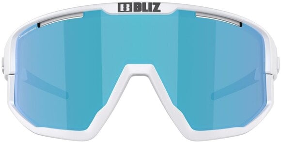 Cycling Glasses Bliz Fusion 52305-03P Matt White/Shiny White Jawbone/Nano Optics Photochromic Brown w Blue Multi Cycling Glasses - 2