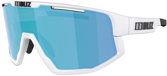 Cycling Glasses Bliz Fusion 52305-03P Matt White/Shiny White Jawbone/Nano Optics Photochromic Brown w Blue Multi Cycling Glasses - 3