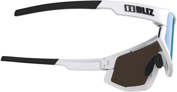 Kolesarska očala Bliz Fusion 52305-03P Matt White/Shiny White Jawbone/Nano Optics Photochromic Brown w Blue Multi Kolesarska očala - 5