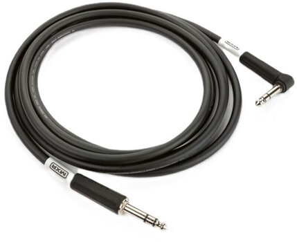 Nástrojový kábel Dunlop MXR DCIST10R TRS Cable 10ft Čierna 3 m Rovný - Zalomený - 4