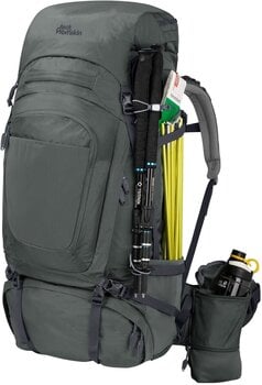 Outdoor Backpack Jack Wolfskin Denali 75+10 Men Slate Green M-XL Outdoor Backpack - 2