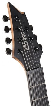 7-string Electric Guitar Cort KX707 Evertune Open Pore Black - 7