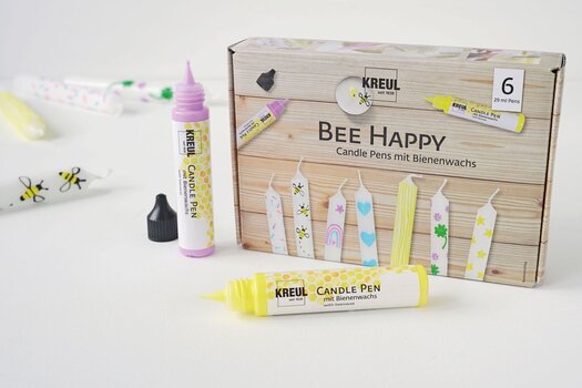 Feutre à point Kreul Candle Pen Bee Happy Set - 3