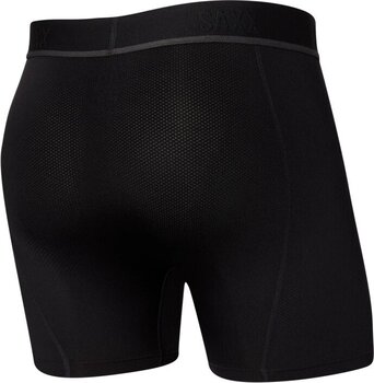 Fitness spodní prádlo SAXX Kinetic Boxer Brief Blackout XS Fitness spodní prádlo - 2