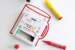 Felt-Tip Pen Kreul MUCKI Porcelain Pirate Porcelain Pen Set Set of Ceramic Marker 5 pcs - 2