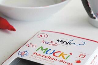 Felt-Tip Pen Kreul MUCKI Porcelain Pirate Porcelain Pen Set Set of Ceramic Marker 5 pcs - 3