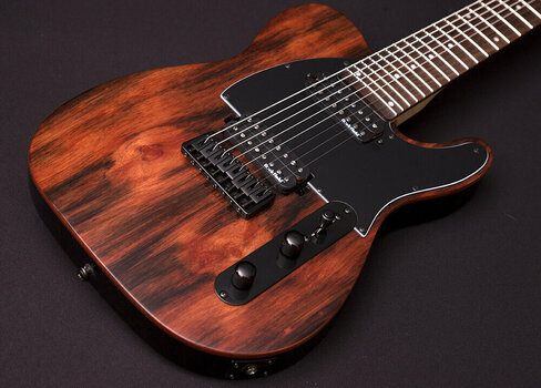 8-snarige elektrische gitaar Michael Kelly 508 8-String Striped Ebony - 4