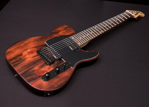 8-strenget elektrisk guitar Michael Kelly 508 8-String Striped Ebony - 6