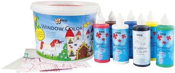 Tinta para vidro Kreul Window Color Set Powerpack Castle Set of Glass Paints 6 x 125 ml - 2