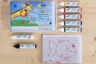 Lasimaali Kreul Mucki Set of Glass Paints 7 pcs - 1