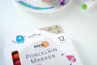 Felt-Tip Pen Kreul Porcelain Marker medium Junior Set Set of Ceramic Marker 12 pcs - 1