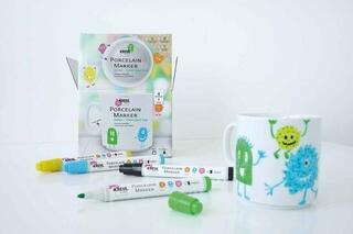 Felt-Tip Pen Kreul Porcelain Marker medium Junior Set Set of Ceramic Marker - 1