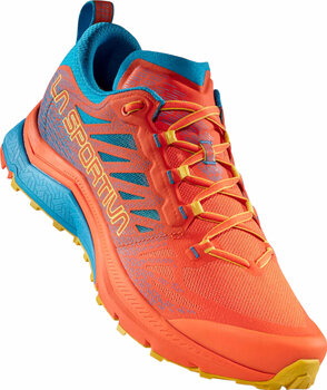 Trail running shoes La Sportiva Jackal II Cherry Tomato/Tropic Blue 41,5 Trail running shoes - 3