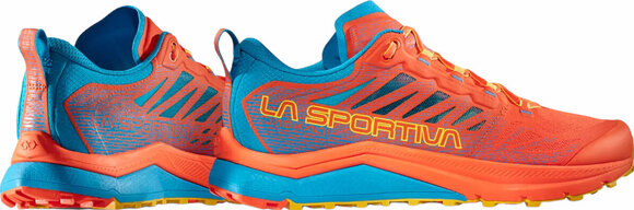 Trail running shoes La Sportiva Jackal II Cherry Tomato/Tropic Blue 41,5 Trail running shoes - 5