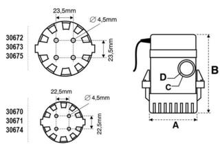 Bilge Pump Nuova Rade Submersible 500Gph Bilge Pump - 1