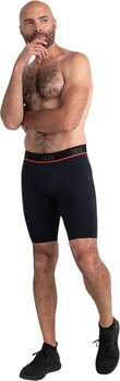 Fitness Underwear SAXX Kinetic Long Leg Boxer Brief Grey Mini Stripe XS Fitness Underwear - 3