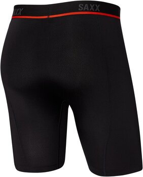 Fitness Underwear SAXX Kinetic Long Leg Boxer Brief Grey Mini Stripe S Fitness Underwear - 2