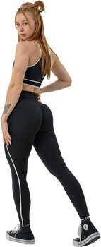 Fitness kalhoty Nebbia Medium Support Sports Bra My Rules Black XS Fitness kalhoty - 3