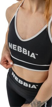 Fitness kalhoty Nebbia Medium Support Sports Bra My Rules Black XS Fitness kalhoty - 5