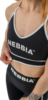 Fitnes majica Nebbia Medium Support Sports Bra My Rules Black L Fitnes majica - 5