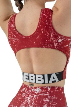 Maglietta fitness Nebbia Crop Tank Top Rough Girl Red XS Maglietta fitness - 2
