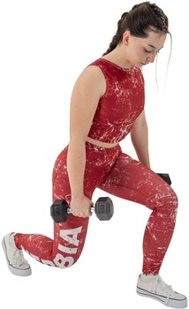 Fitness tričko Nebbia Crop Tank Top Rough Girl Red XS Fitness tričko - 7