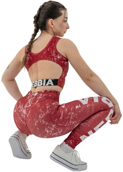 Majica za fitnes Nebbia Crop Tank Top Rough Girl Red XS Majica za fitnes - 8