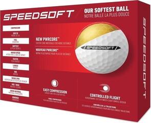 Golfové míčky TaylorMade Speed Soft White Golfové míčky - 3