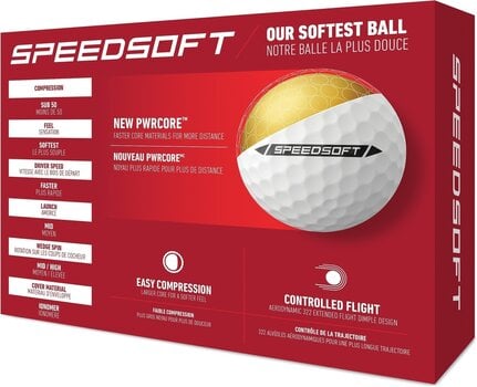 Golf Balls TaylorMade Speed Soft Golf Balls White - 4